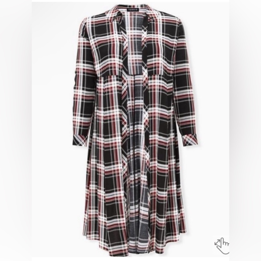 Torrid plaid duster - Picture 6 of 6